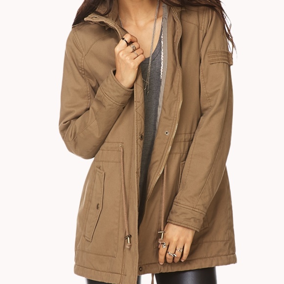 Forever 21 Jackets & Blazers - Forever 21 Brown Desert Cool Utility Jacket